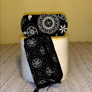 2 thirty one black and white floral wallets
